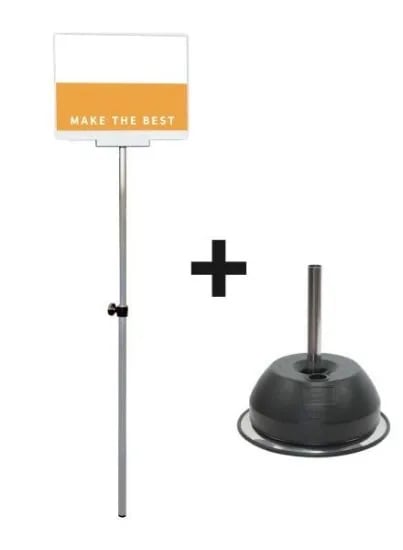 プラカードポールB A4横セット