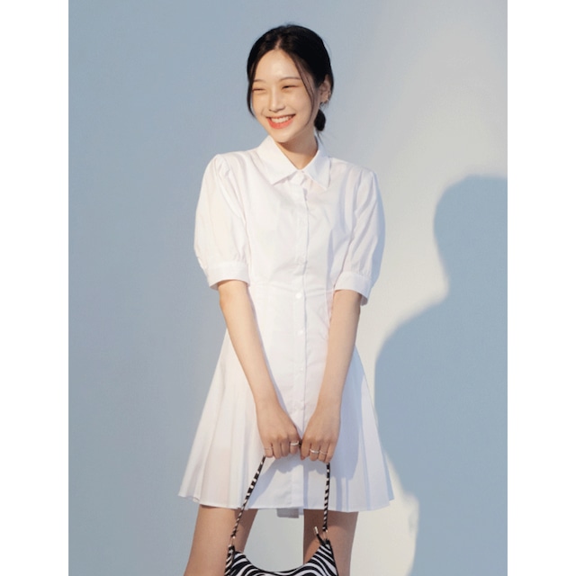 [CLOSECLIP] Easton collar shirt mini dress 正規品 韓国 ブランド 韓国ファッション 韓国代行 ワンピース 半袖