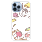 【iPhone13 Pro Max】【ねこあつめ(ボールあそび)】スマホケース クリアタイプ