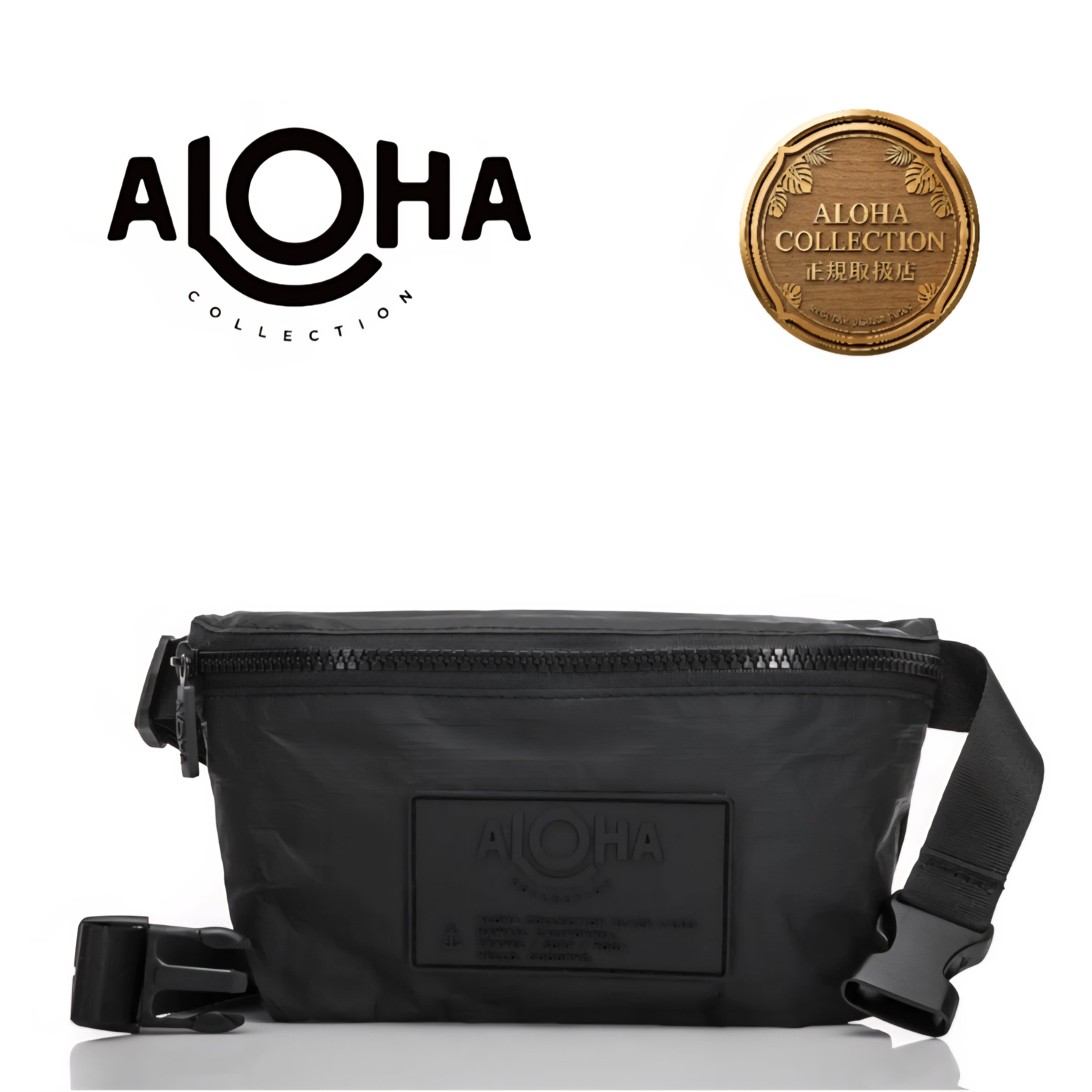正規取扱店/ALOHA COLLECTION MINI HIP PACK モノクロ ブラック