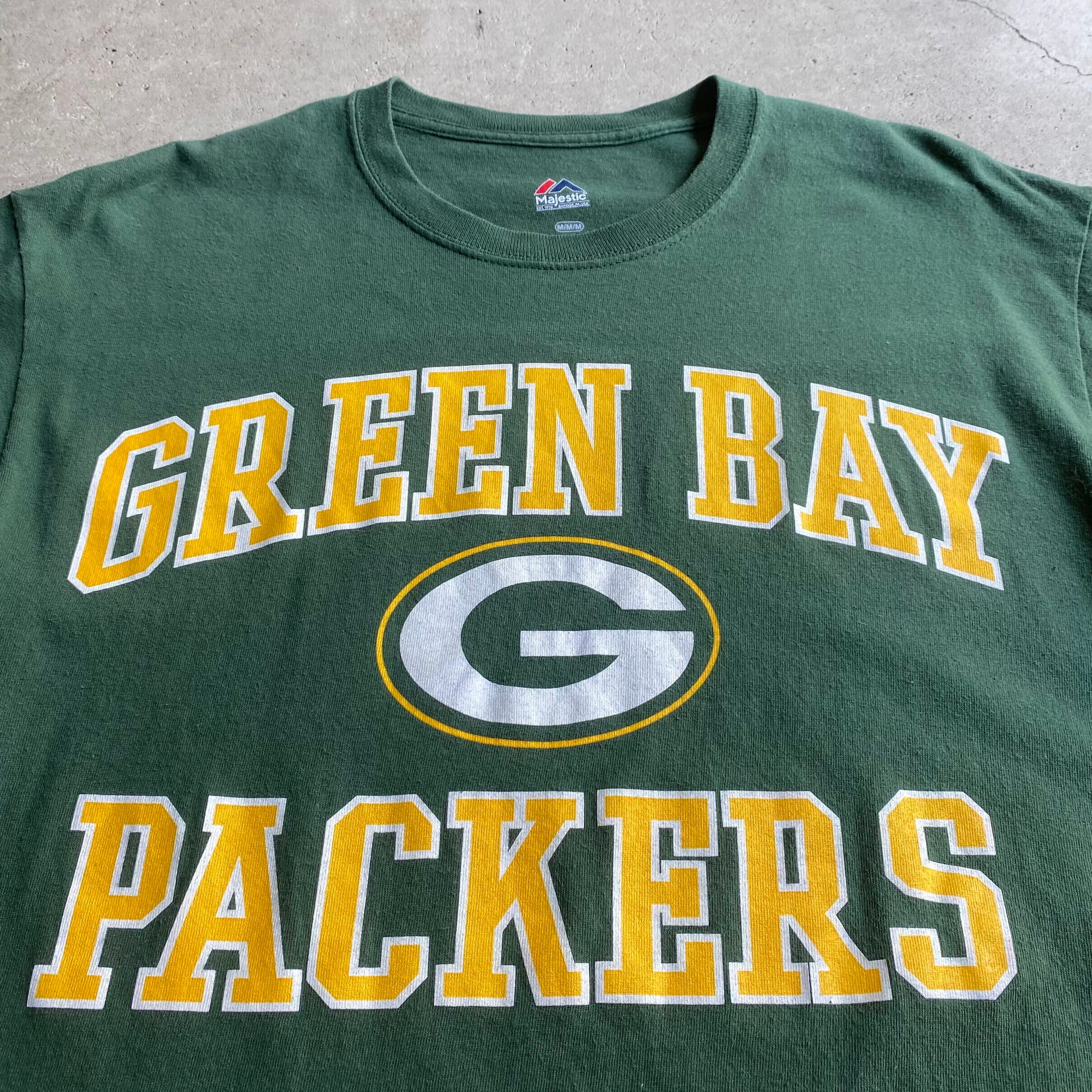 ALSTYLE APPAREL ＆ ATHLETICWEAR NFL GREEN BAY PACKERS グリーンベイパッカーズ スポーツプリントTシャツ メンズL /eaa326882