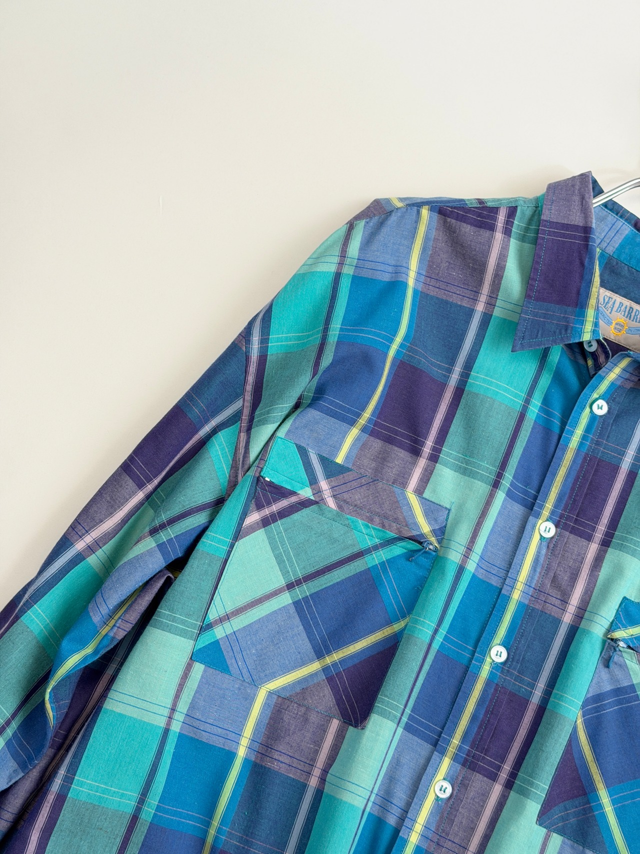 SEA BARRIER madras plaid shirt - 8