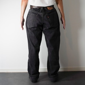 90s Levi's 550 black denim W38L32 古着