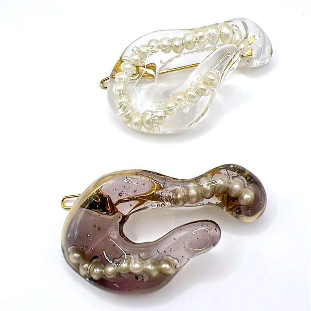 【即納】aokiyuri×glint×petter:rosso Xmas限定melt hair pin (2点セット)