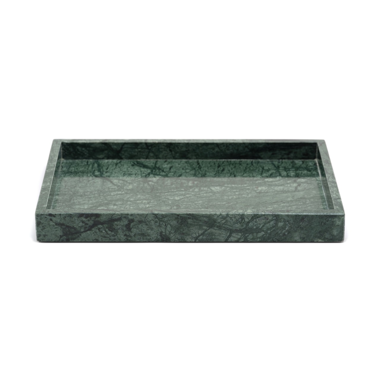 MARBLE TRAY - Indian green marble × Large