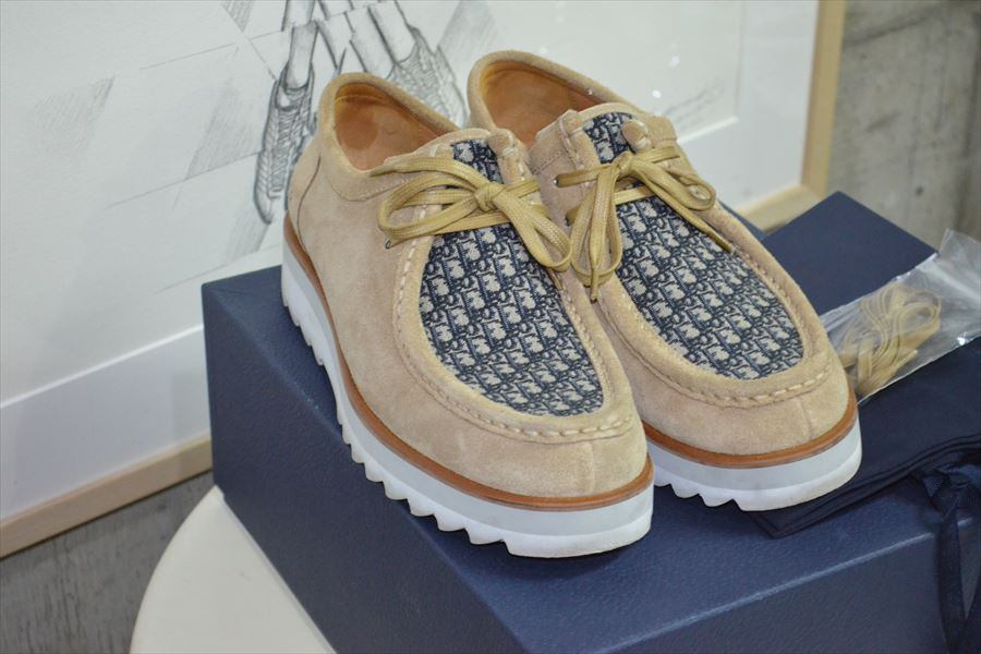 クリスチャン ディオール Christian Dior Boat Shoe Beige Suede