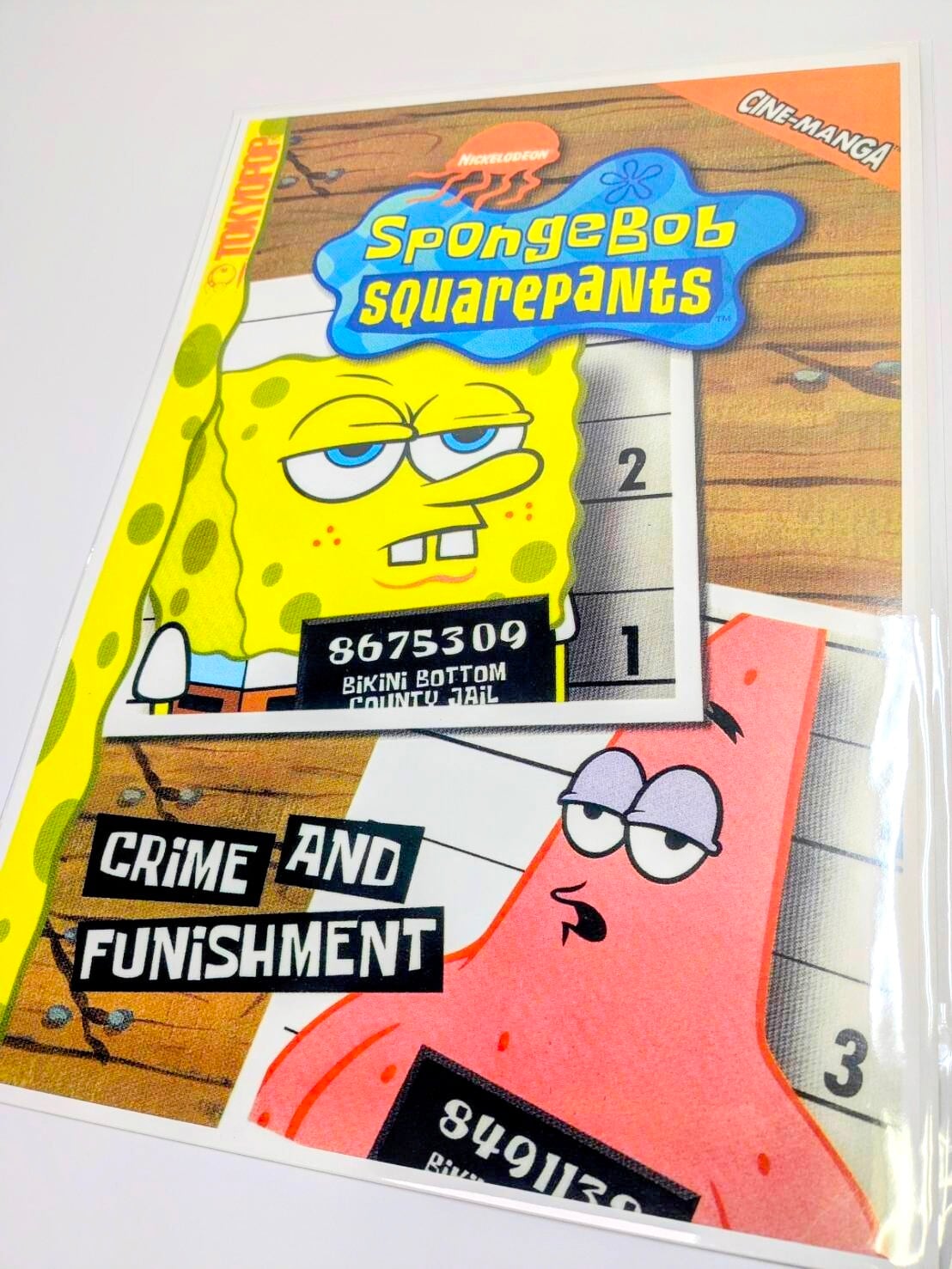 ちょうどいいB4ポスター【スポンジ・ボブ（SpongeBob SquarePants）】（CRIME AND FUNISHMENT）〚アメリカン雑貨 アメトイ〛