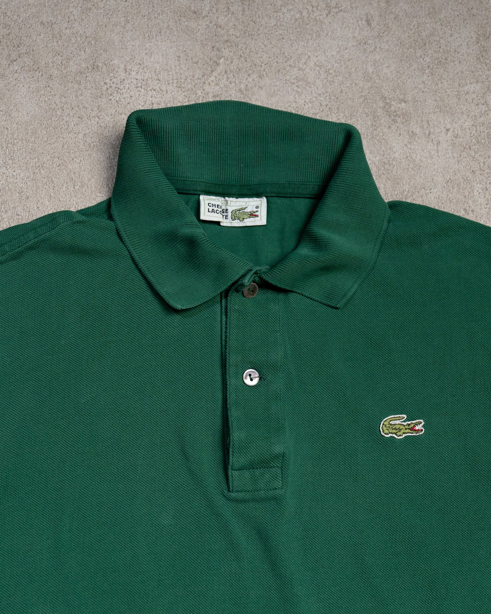 SIZE:7】80s CHEMISE LACOSTE Polo Shirts Made in France フレンチ