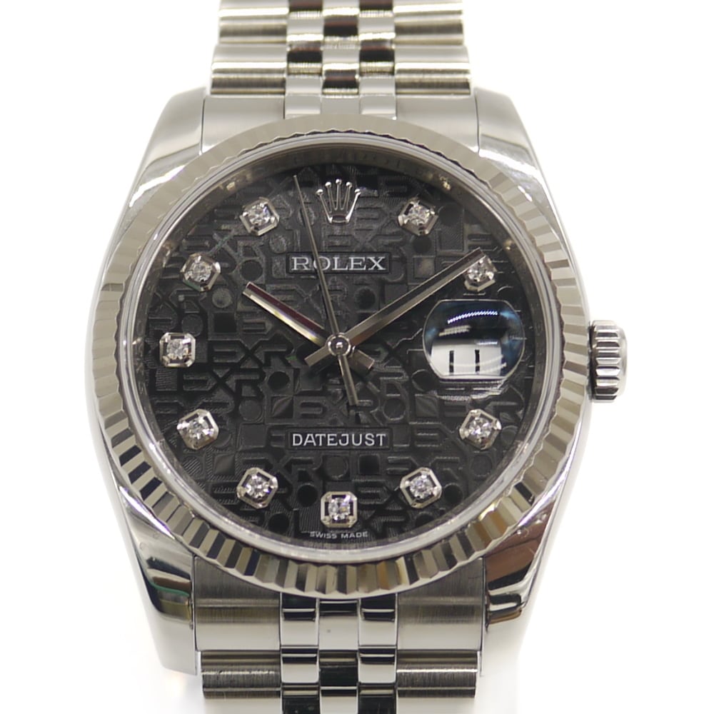 ROLEX ロレックス デイトジャスト 10Pダイヤ 116234G SS/WG 自動巻き