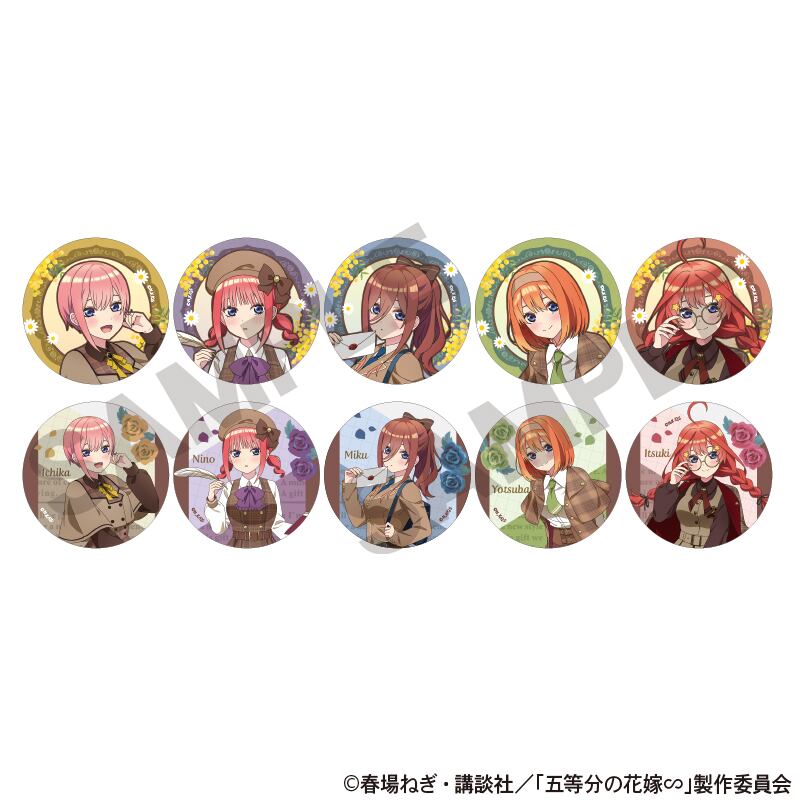 五等分の花嫁 トレーディング缶バッジ カレッジスタイル BOX