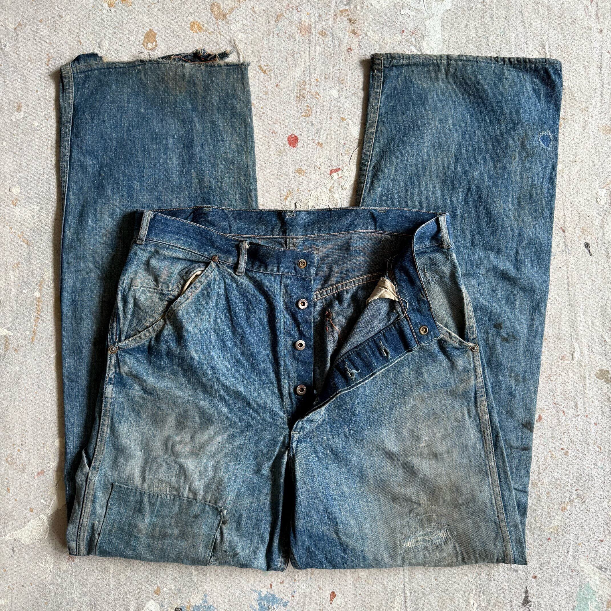 1940s ペインターパンツ W34L32 月桂樹 Z188