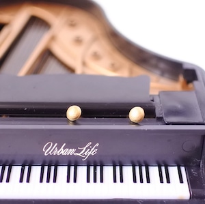 ヴィンテージスタインウェイのパーツを生まれ変わらせたプチピアス S-031 Vintage steinway and sons piano capstan tiny pierces