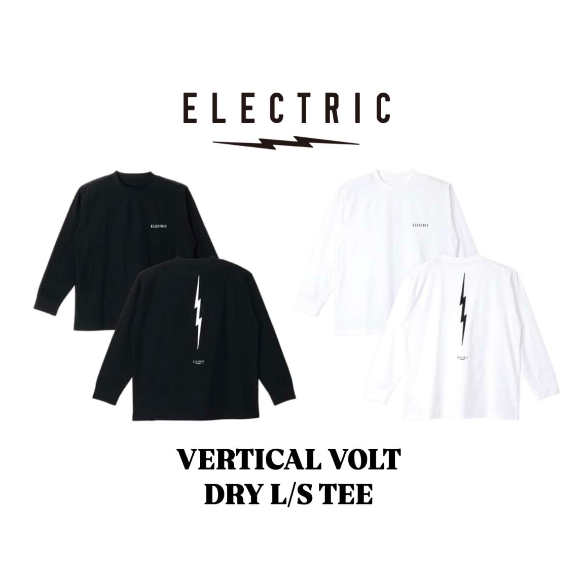 ELECTRIC『UNDERVOLT DRY L/S TEE』BLACK / エレクトリック/ ドライ