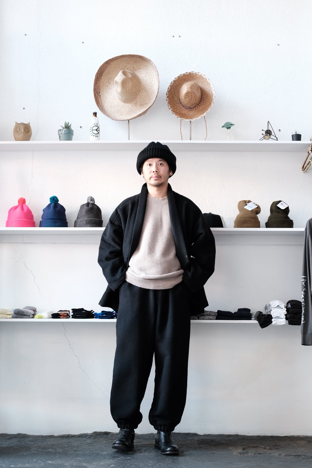 MITTAN ウールシルクキャメル半纏ブルゾン MITTAN＜ミッタン＞ウールシルクキャメルパンツ | Inhigh