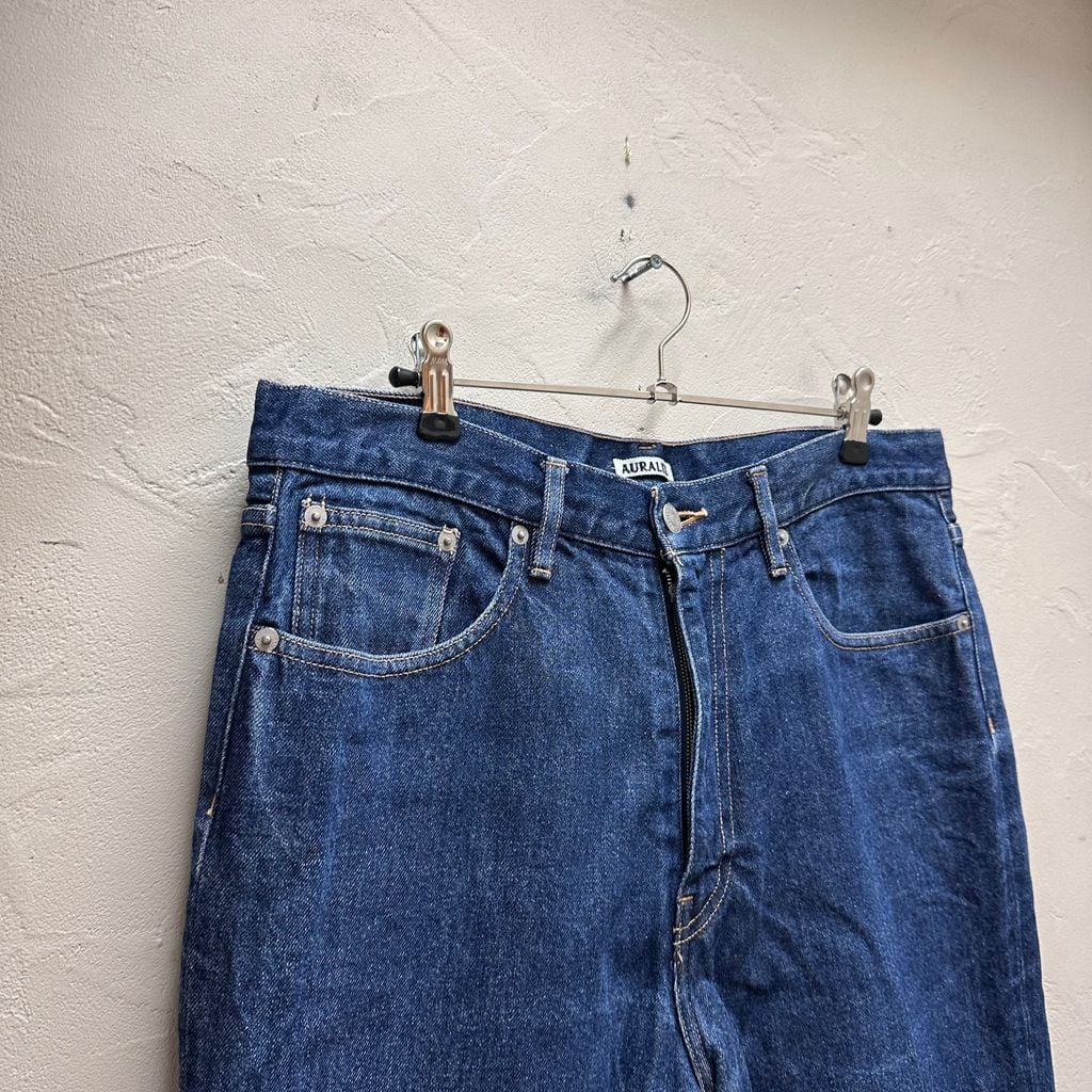 AURALEE オーラリー HARD TWIST DENIM 5P PANTS デニムパンツ A9AP01DM