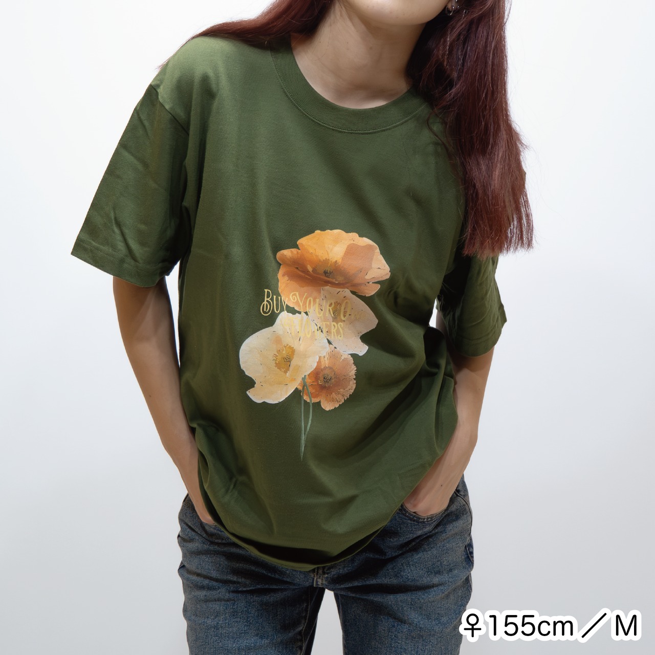 BYOF poppy TEE [シティグリーン]