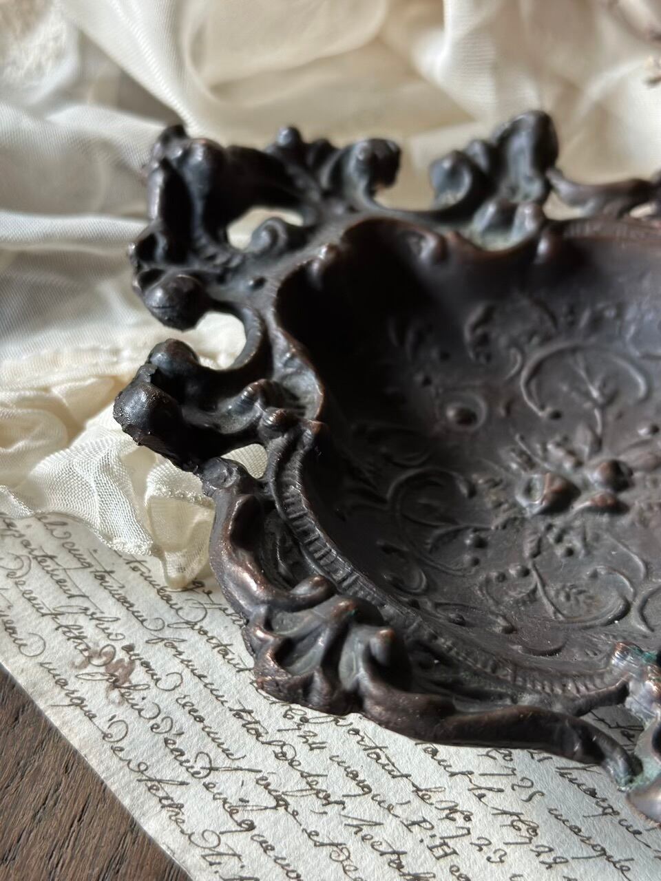 19世紀後半 装飾鋳物製 ヴィド・ポッシュ 小物入れ | Brocante de La
