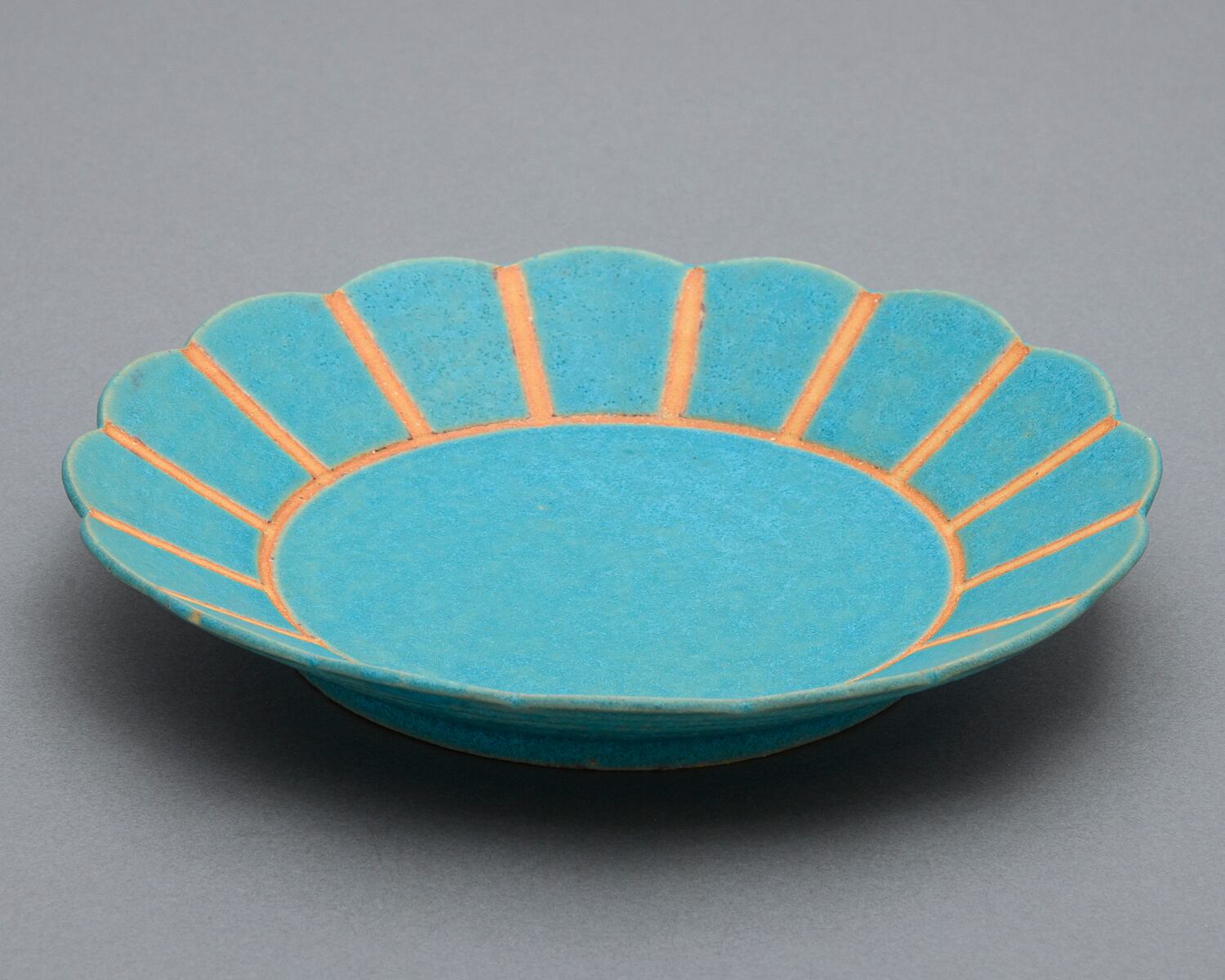 花皿／ライン／トルコ青UTSUWA