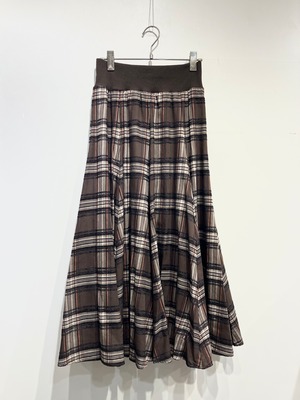 mink chair チェックフレアスカート