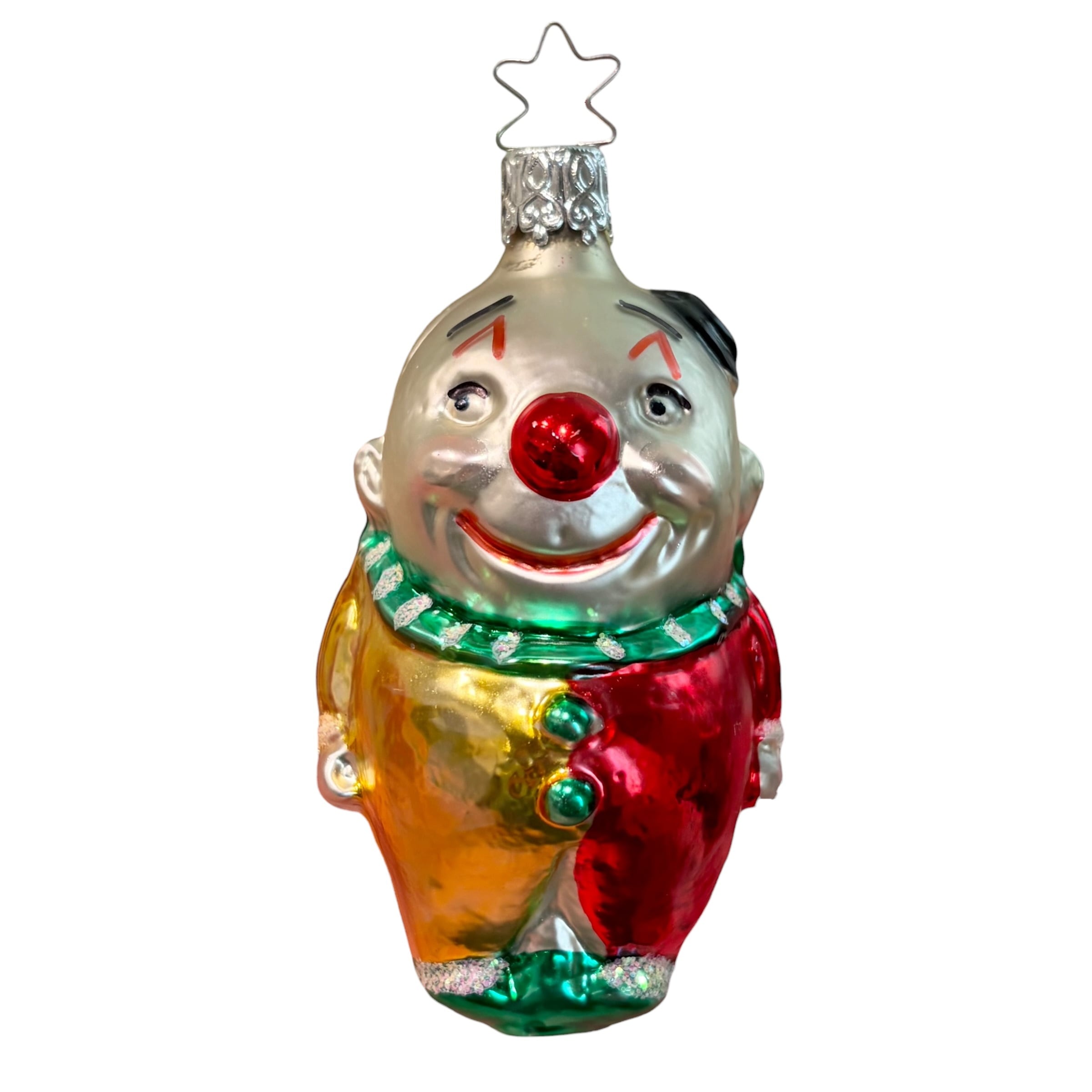 ドイツ製 サンタフェイス ガラスオーナメント クリスマスオーナメント