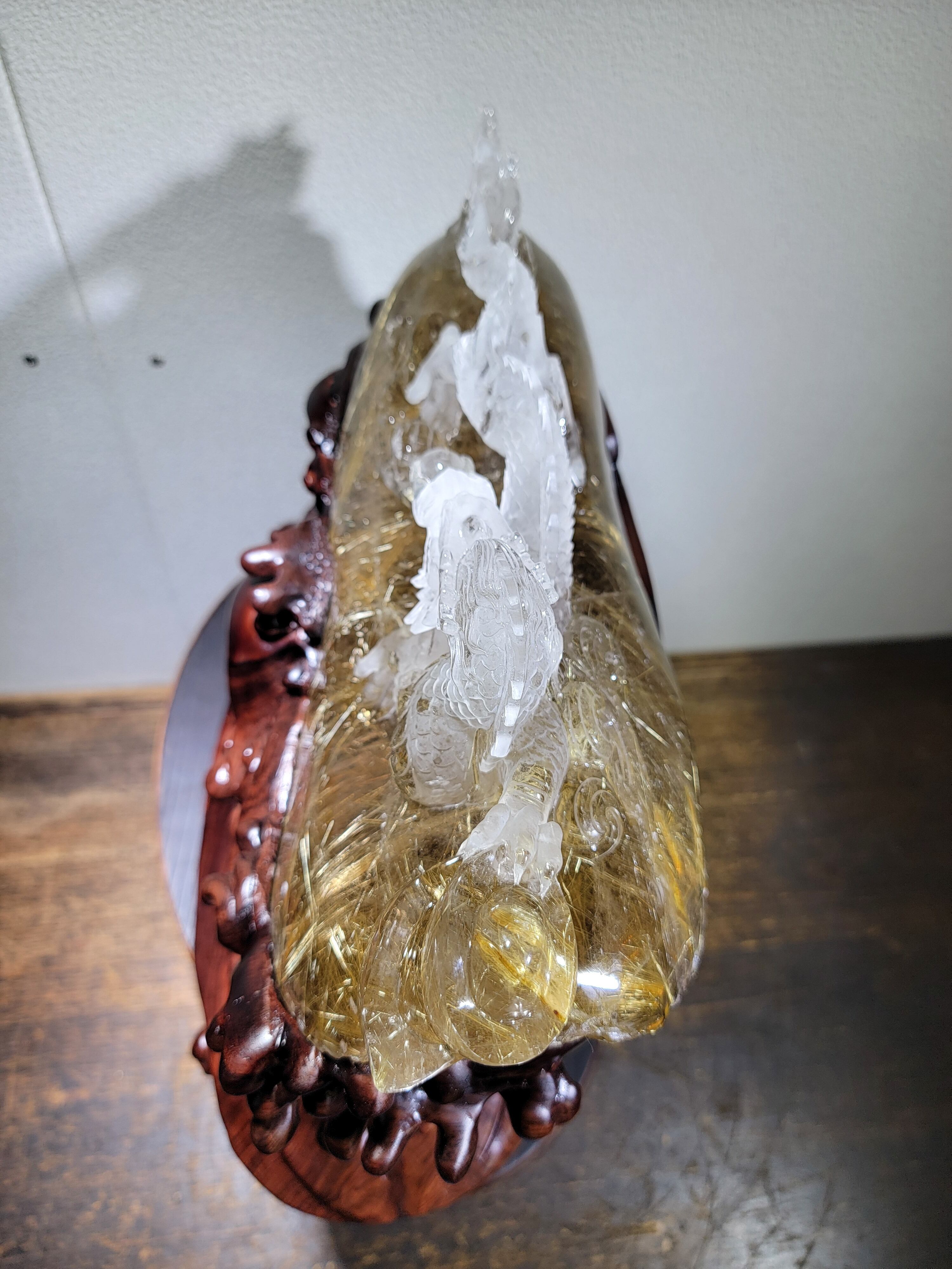 [送料無料][最高級品]最高級特大タイチンルチル神龍