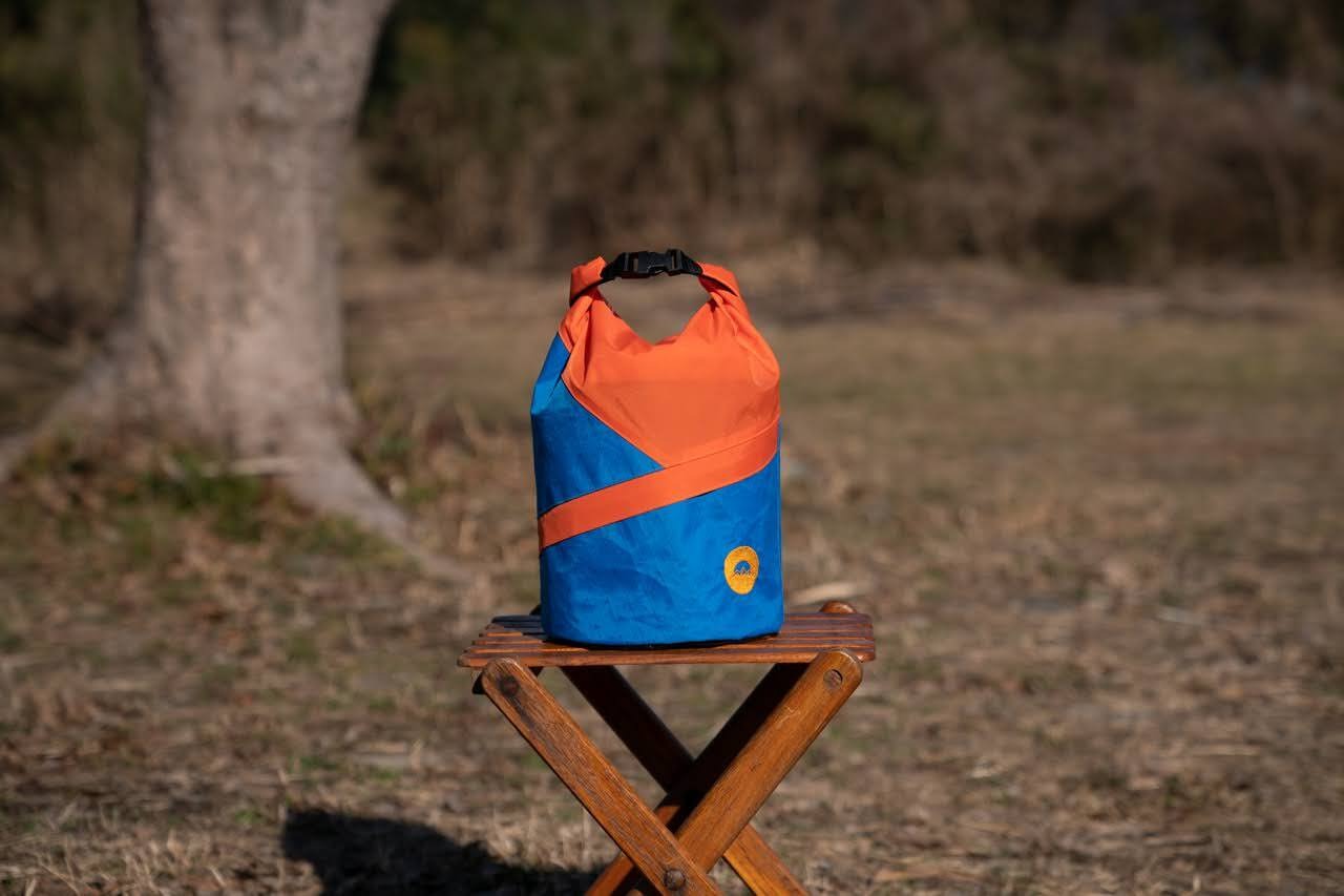 マルチポーチ Journey pouch ブルー×オレンジ