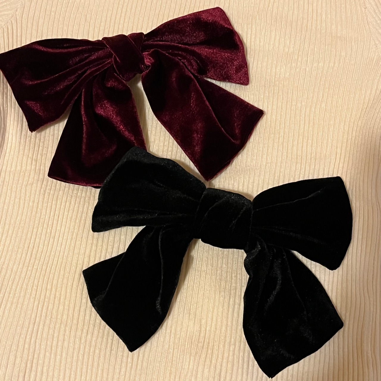 ベロアリボンバレッタ LK592