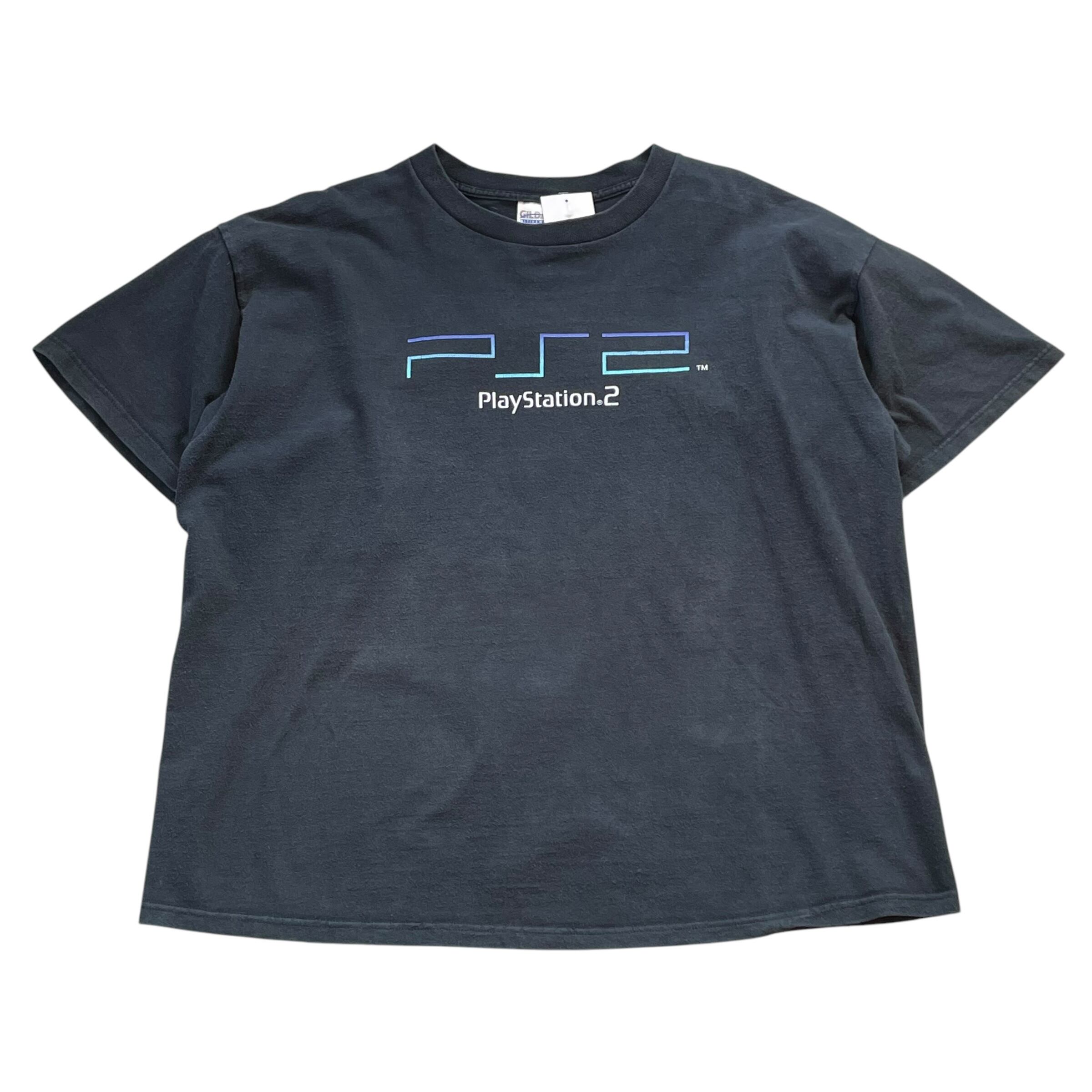 00s Play Station PS2 logo T-shirt