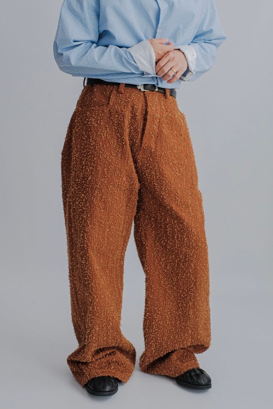 【osakentaro】loop needle wide pants