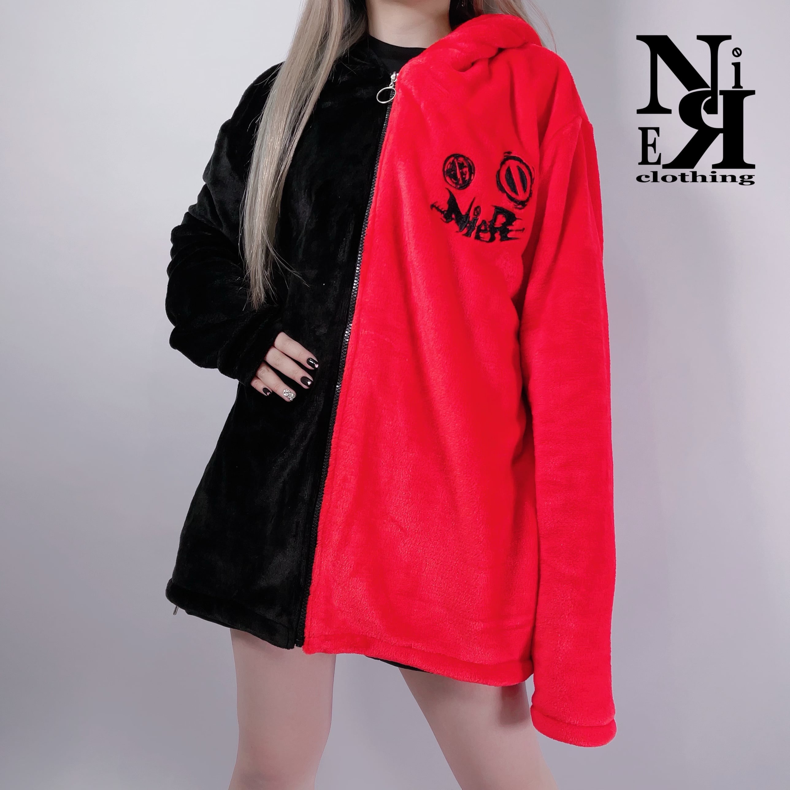 NieR ふわもこTWO-TONE ZIP OUTER【ANGEL】57cm - jkc78.com