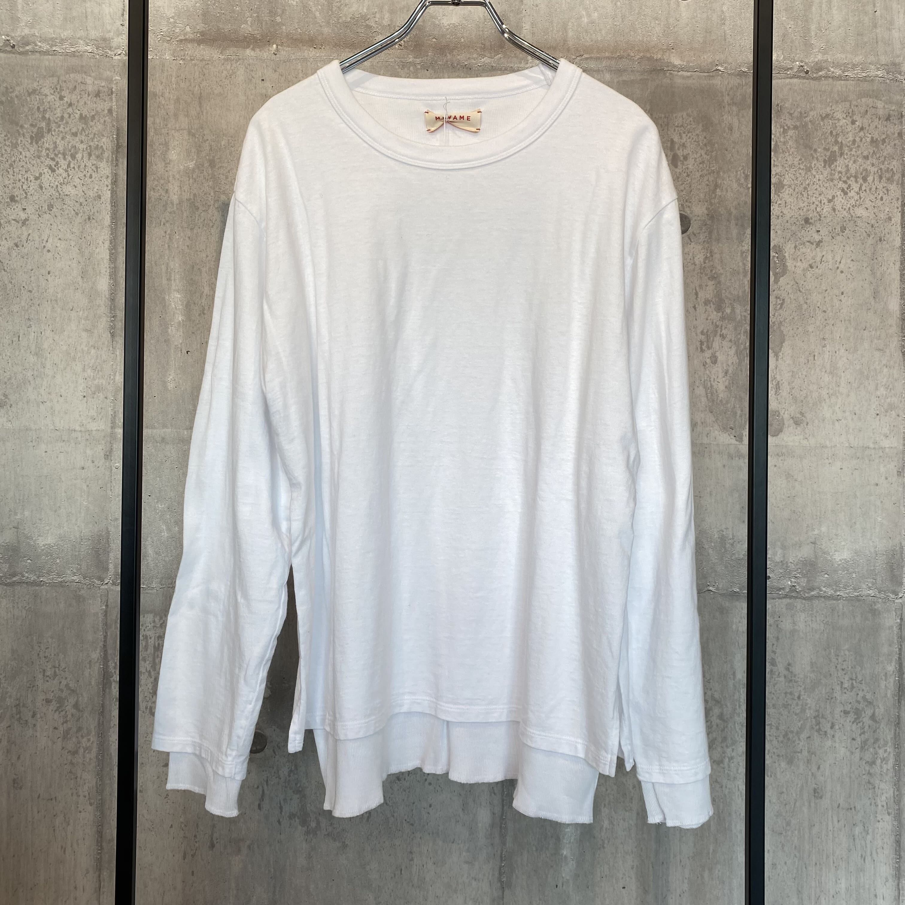 値下げ！MEYAME DOUBLE LONG SLEEVE TEE ホワイト DOUBLE LONG SLEEVE TEE – MEYAME