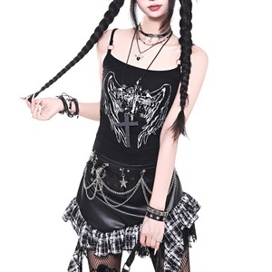 Y2K ｍotif print camisole r0084