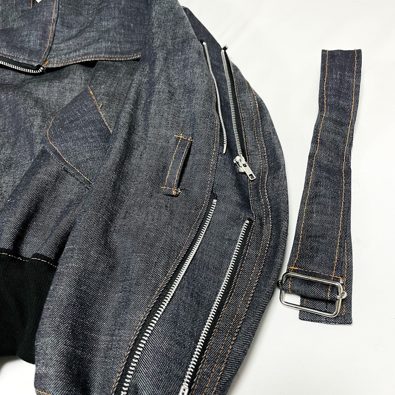 UNFINISHEDボンテージMA-1岡山デニム2023029