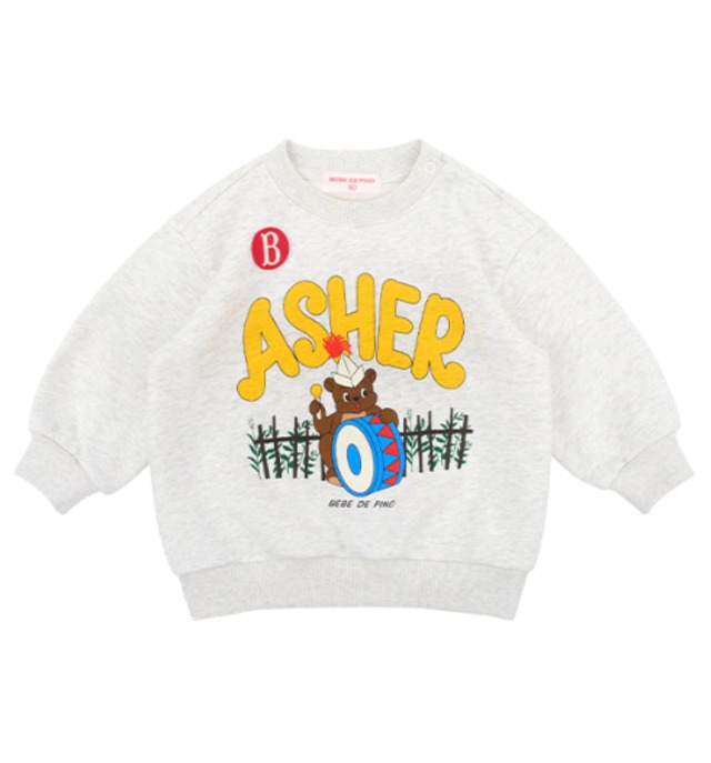 [BEBE DE PINO] Drummer baby sweatshirts 正規品 韓国ブランド 韓国ファッション 韓国代行 韓国通販 ベベドピノ bebedepino 日本 店舗 韓国 子供服