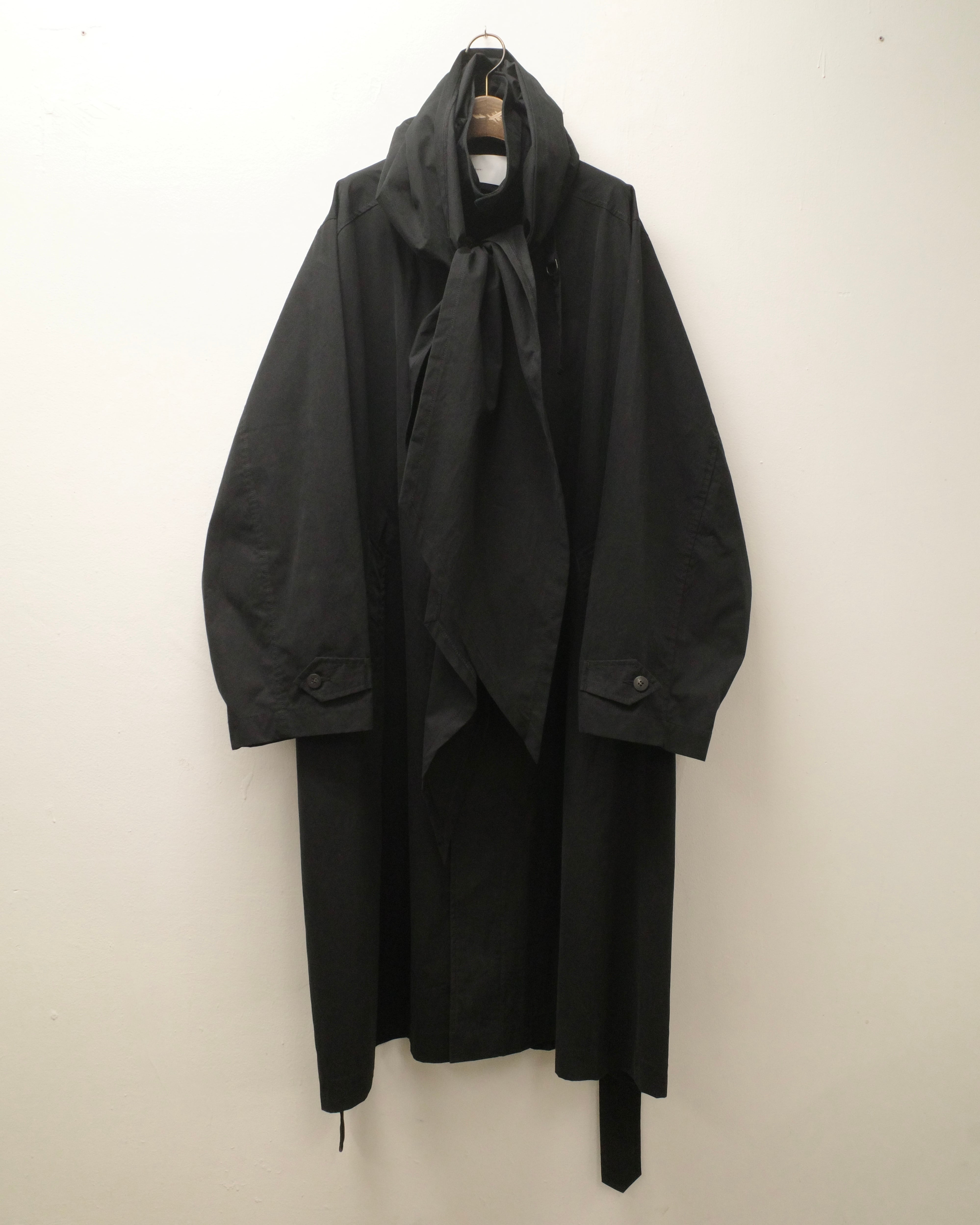 予約販売 | i'm here : - HAOLI TRENCH COAT ：Black｜フード型