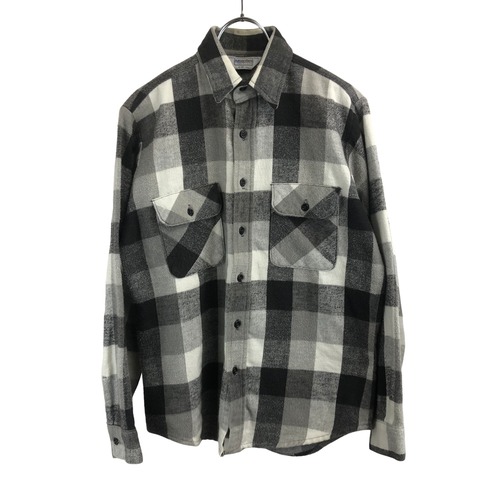 『80S VINTAGE  made in usa fivebrother nel check shirt』