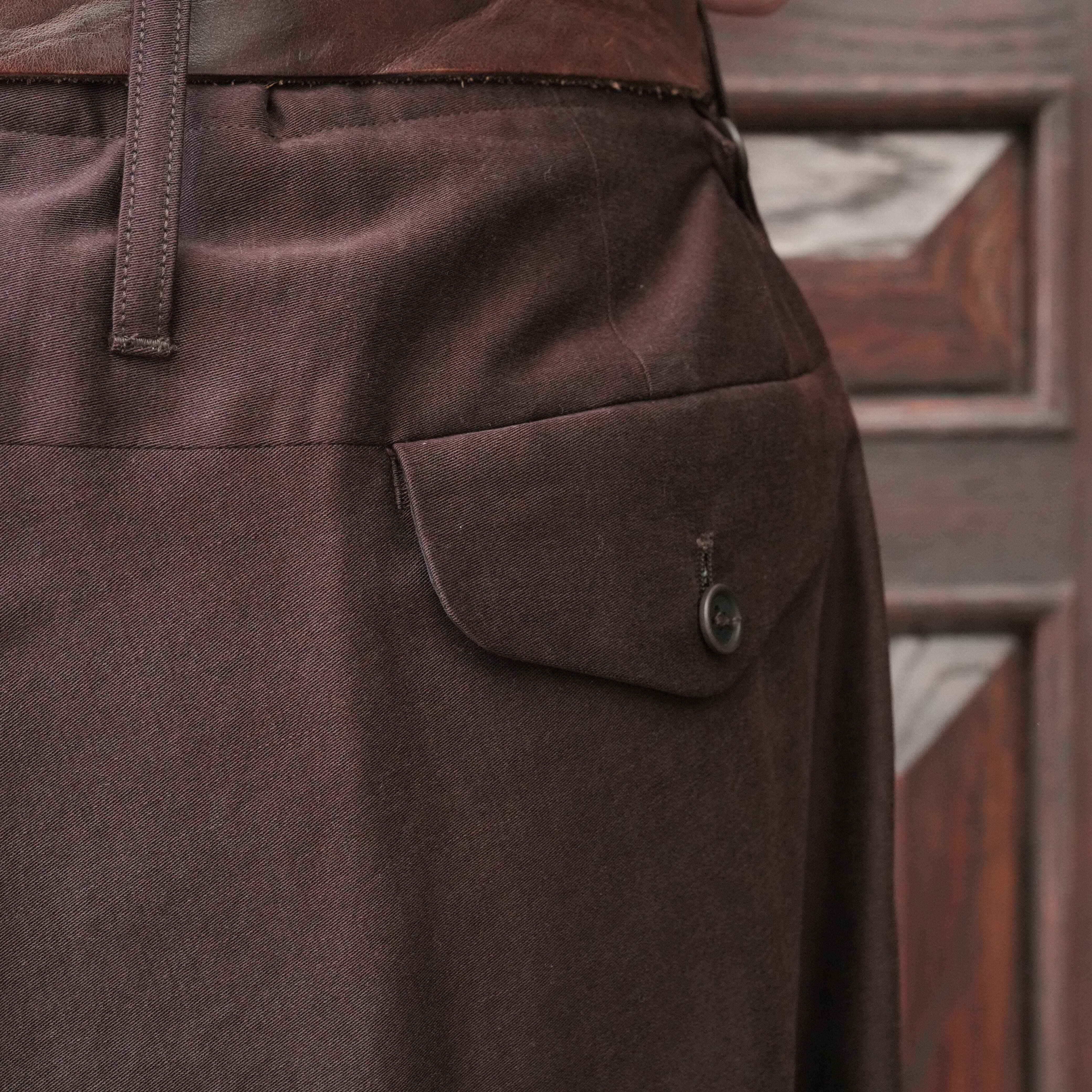 MAATEE&SONS MILITARY SLACKS RAYONモールスキン MAATEE&SONS MILITARY SLACKS RAYONモールスキン MAATEE&SONS MILITARY