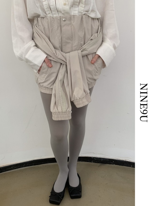 nichi bind asymmetry unique short skirt【NINE9593】