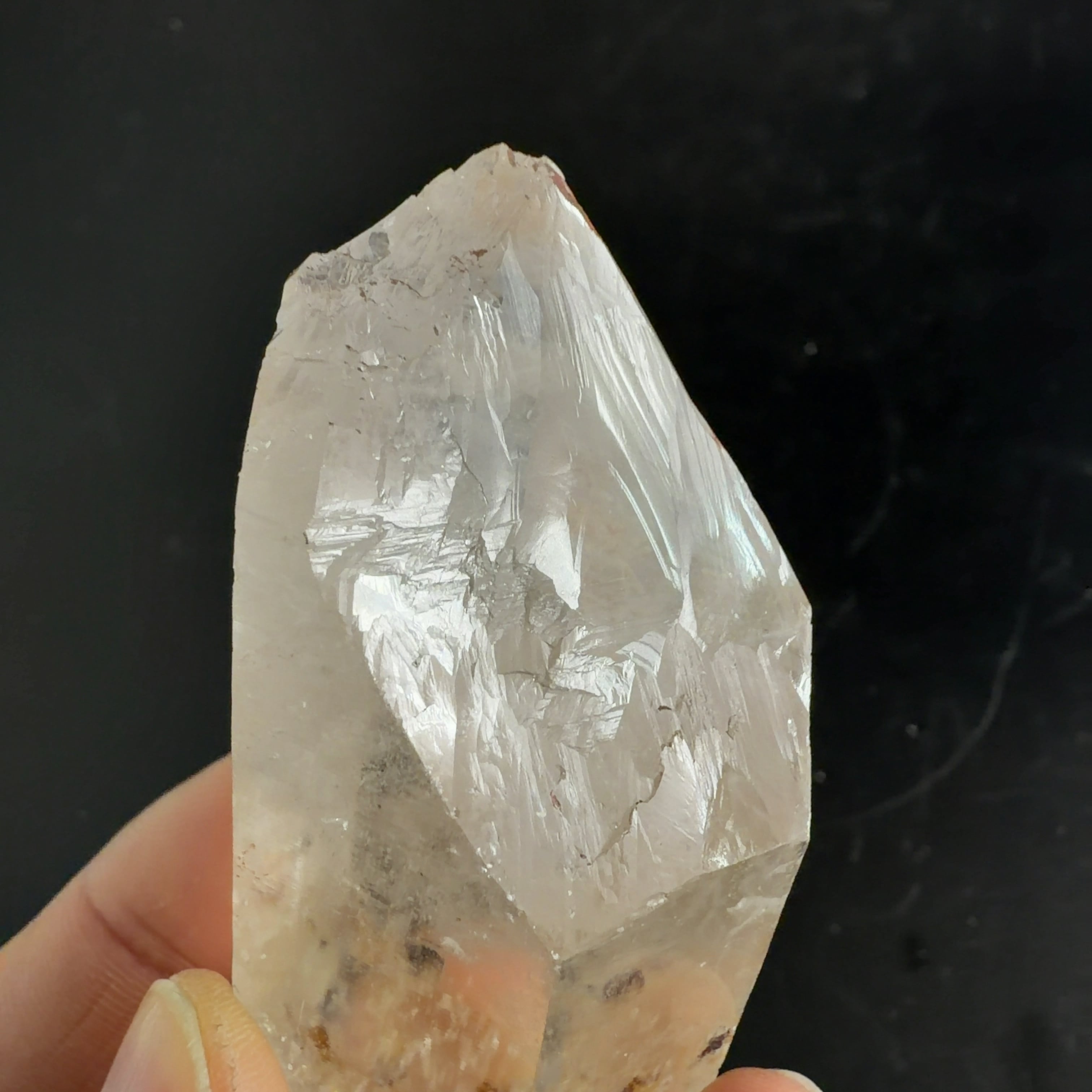 E33051】セルフヒールド 両錐 水晶 クォーツ ヒマラヤ水晶 ヒマラヤ産