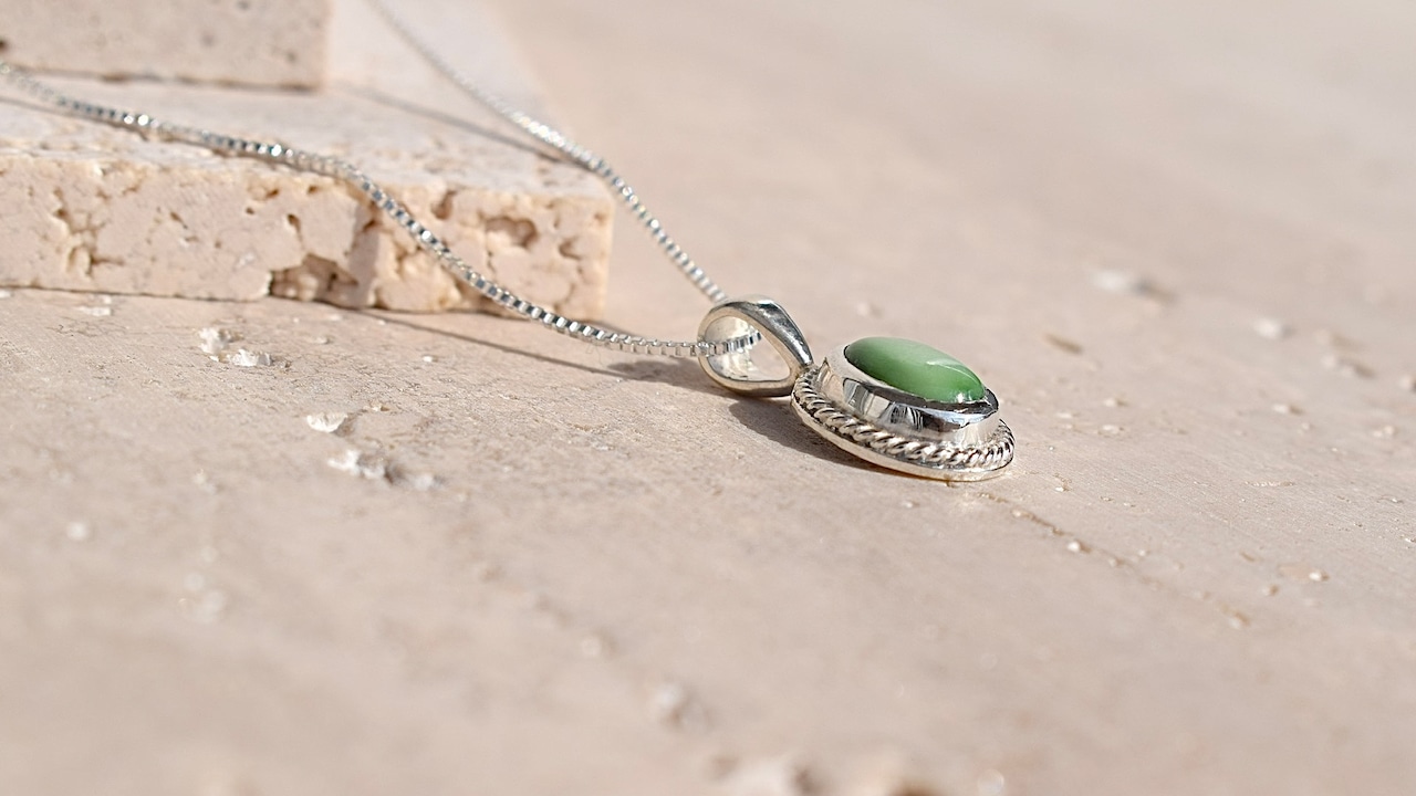 *1点もの*Emerald valley turquoise necklace《silver925》