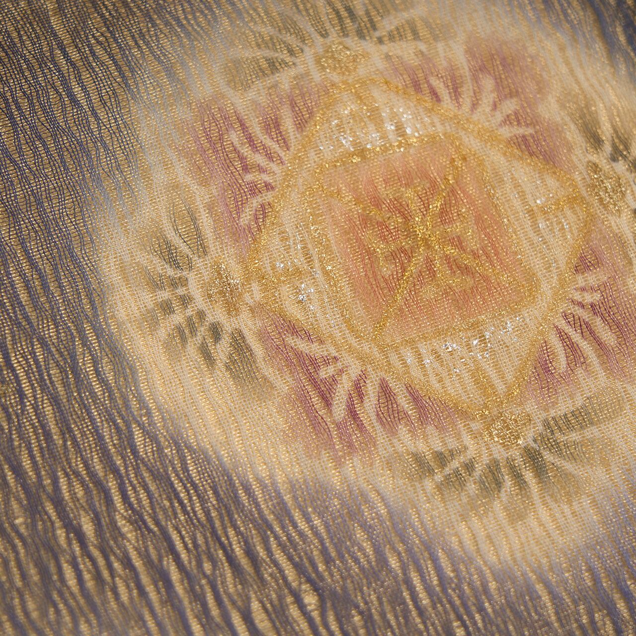 しょうざん 正倉院夾纈文様 櫛漉き織袋帯【中古】 | かわの屋