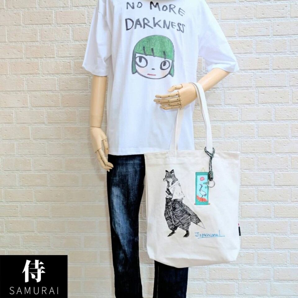 JAPAN アニマルキャンバストートバッグ（狐）