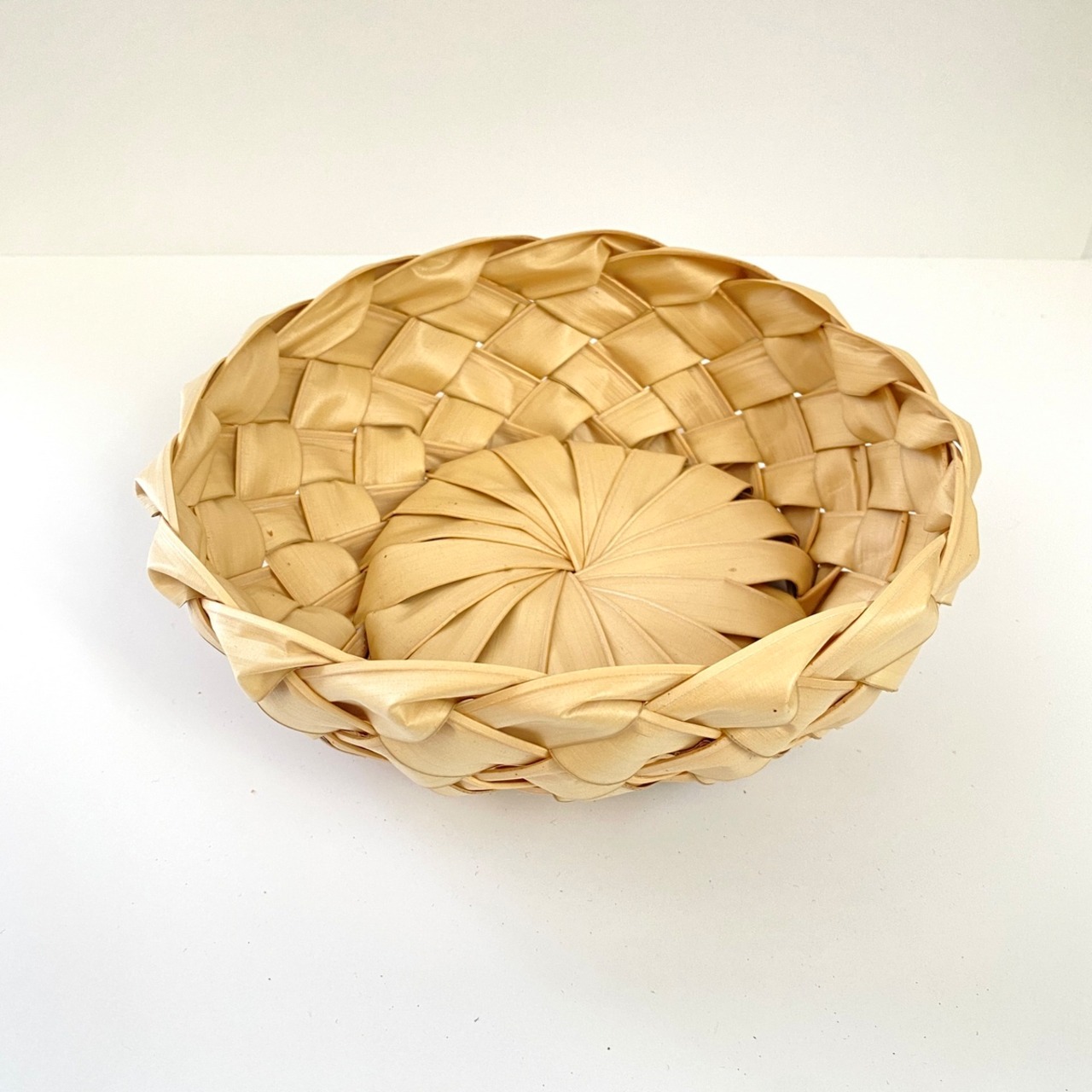 ババス椰子 籠 浅型 S ②