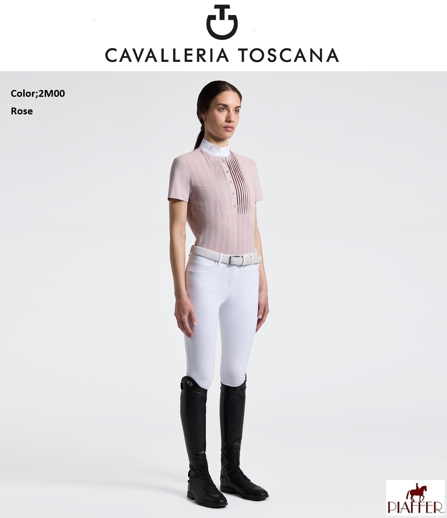 CavalleriaToscanaレディスSSシャツ CAD294PA100 | 乗馬用品