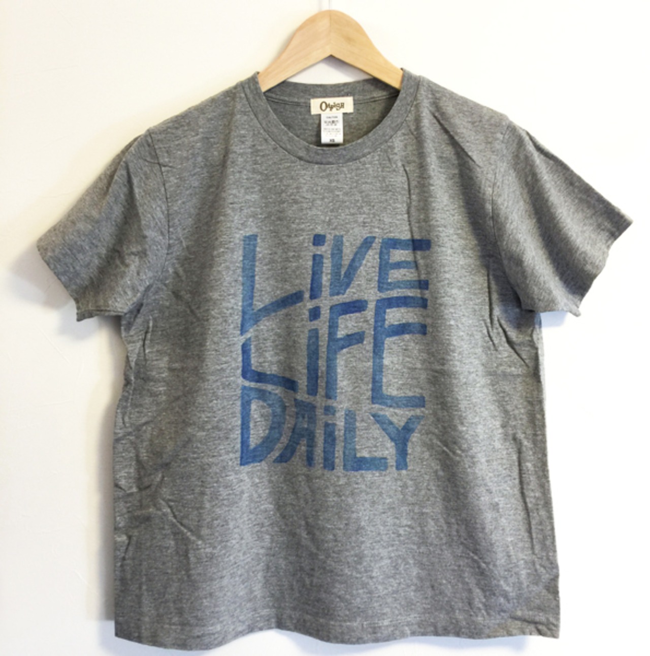 ［OAFISH］LIFE LIVE DAILY ショートスリーブTシャツ レディース｜HEATHER GRAY