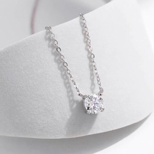 ペンダント おしゃれ キラキラ ダイヤモンド シンプル シルバー ネックレス