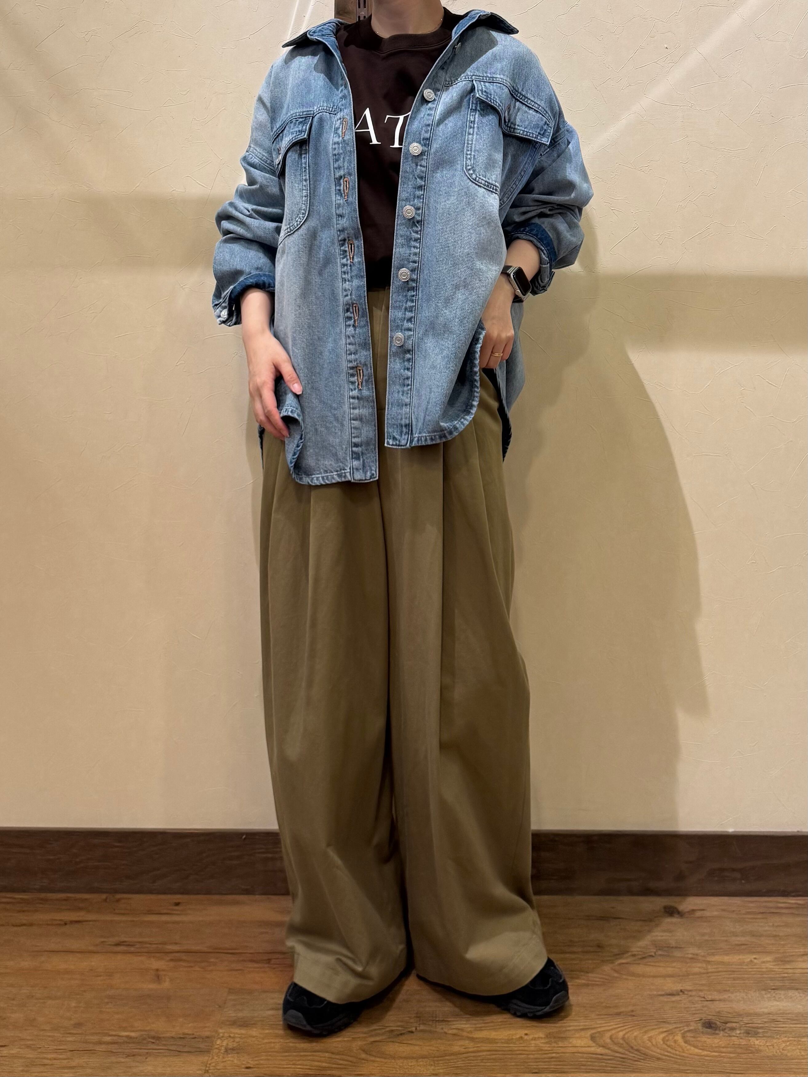 新品タグ付 2026新作 カフネ デニム シャツ ジャケット Mサイズ Mal. 2026SS cafune デニムシャツジャケット 615933 | moupeeladies