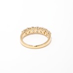 オーバルカット ダイヤモンド ハーフエタニティリング K18 / D / VS1 / 1.407ct