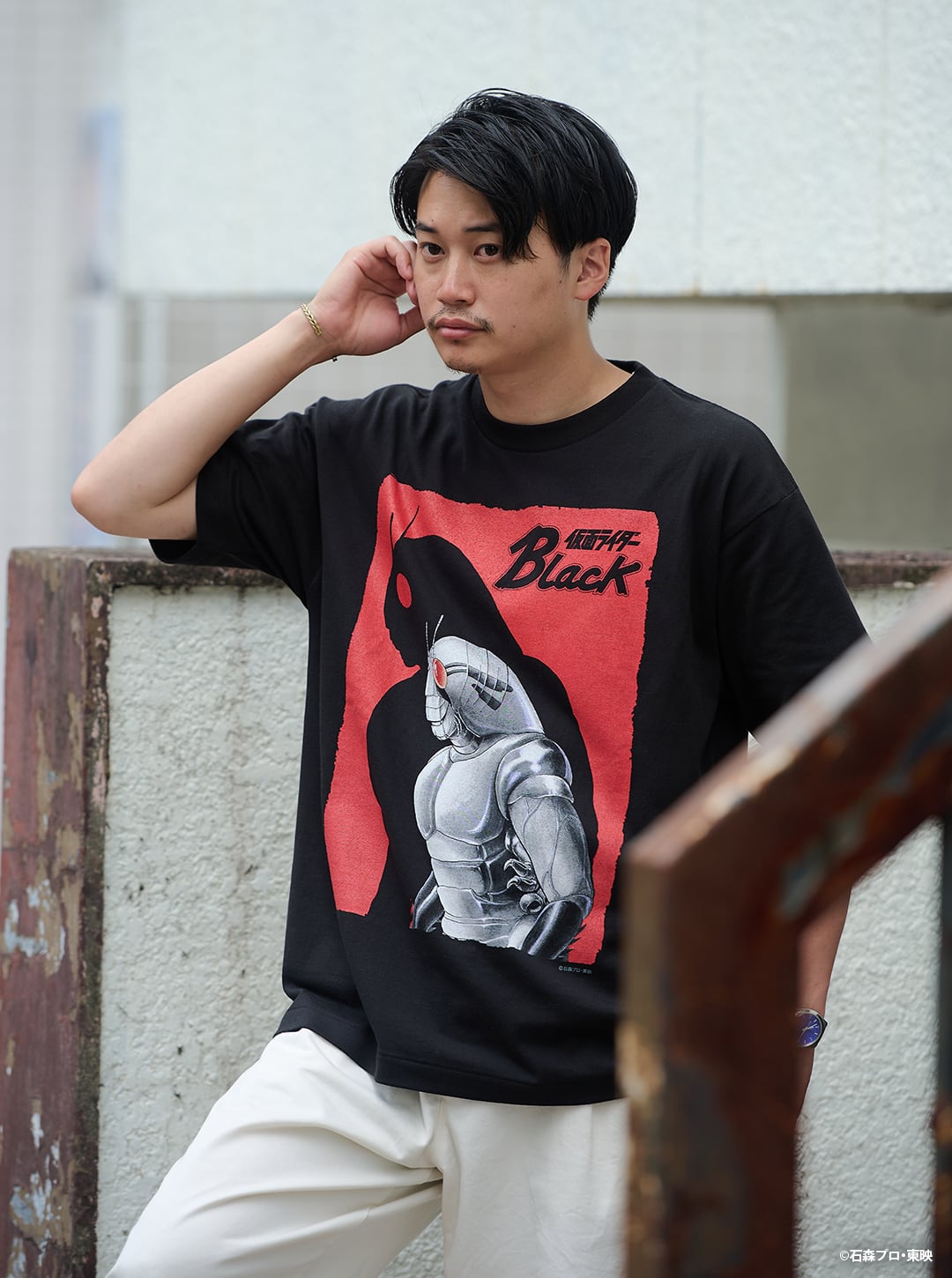 EXCLUSIVE LINE】「仮面ライダーBlack」T-Shirt | Number Rock