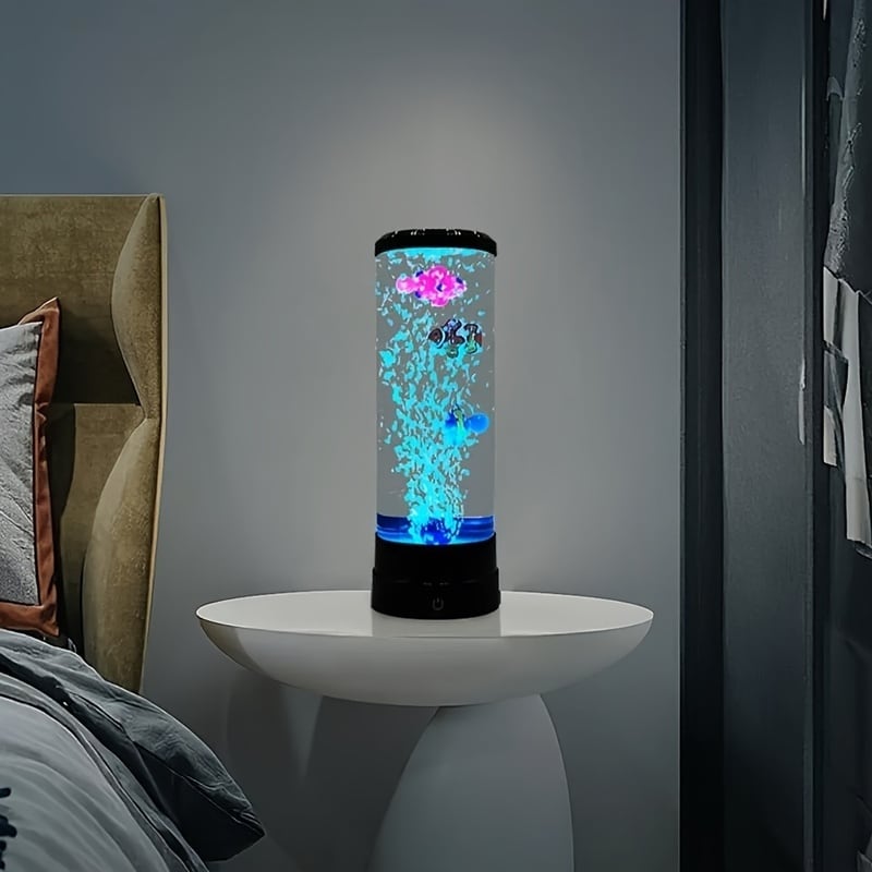ナイトライト 海洋生物 USB 給電 コンパクト 間接照明 寝室 卓上ライト ナイトライト ミニ 水槽 クマノミ 海洋生物 おしゃれ かわいい USB